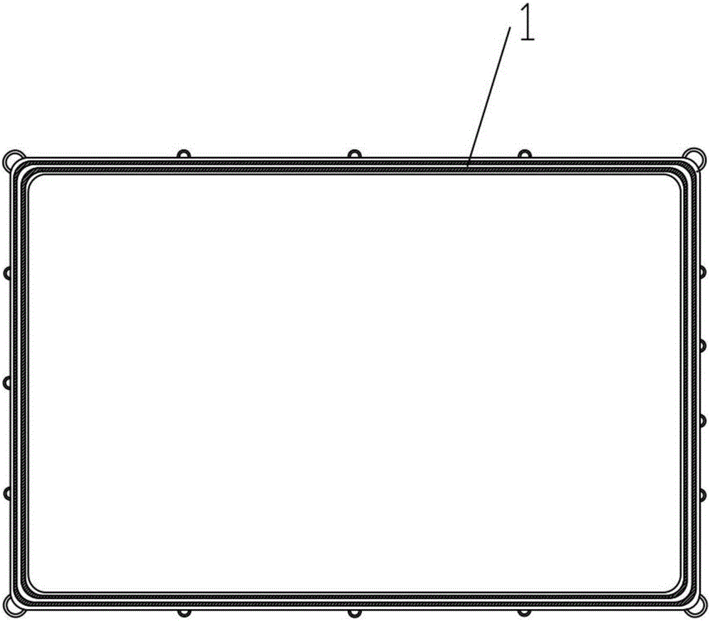 Sealing structure for redox flow battery