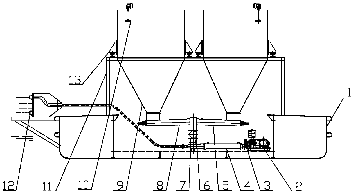 Automatic feeding device for large-scale water area aquaculture management platform