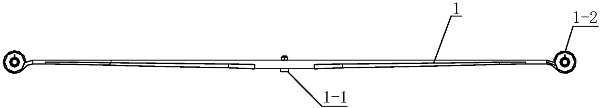 High-stress and long-service-life variable section single steel plate spring and manufacturing method thereof