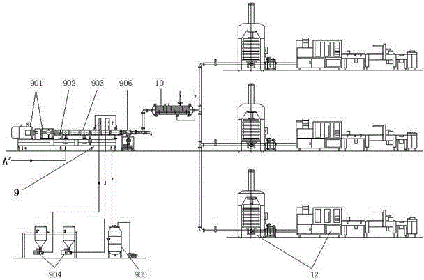 Transparent silicone rubber reciprocating two-stage mixing extruder complete set of equipment