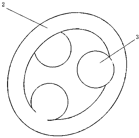 Polygonal machining material positioning guiding device