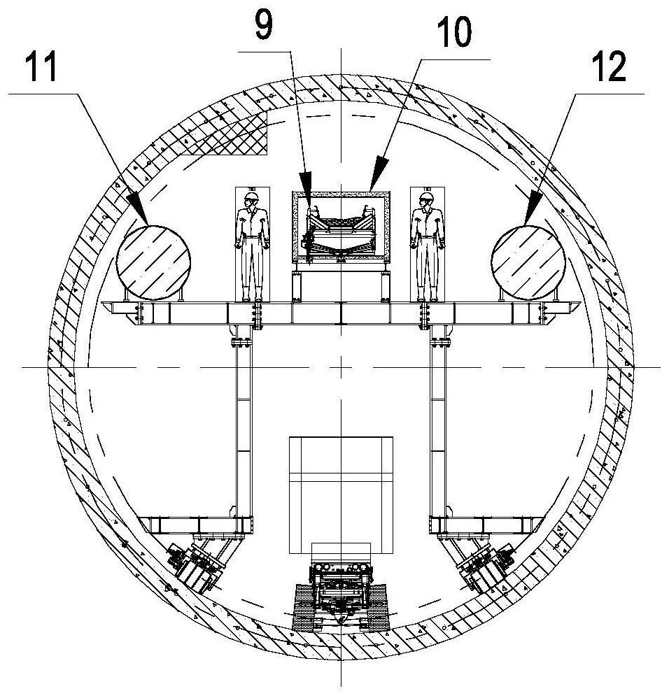 Soil pressure shield machine for stratum rich in harmful gas and tunnel construction method