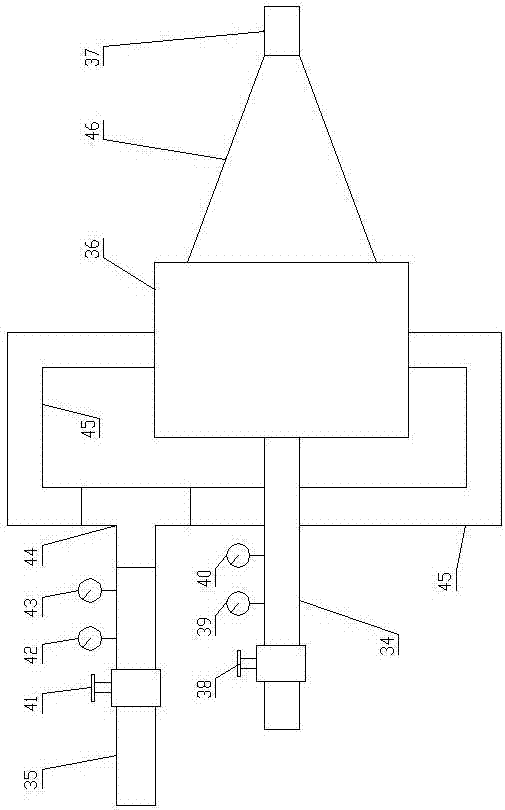 Online gas mixing device with function of accurately regulating mixing ratios