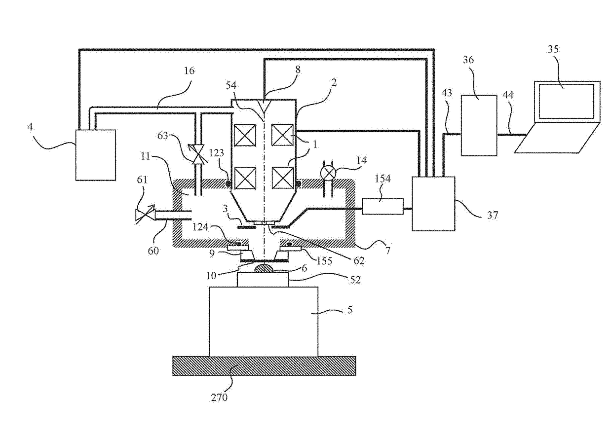 Electron scanning microscope and image generation method