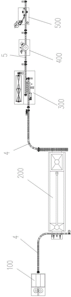 Weighing and filling production line of particle hot and spicy sauce