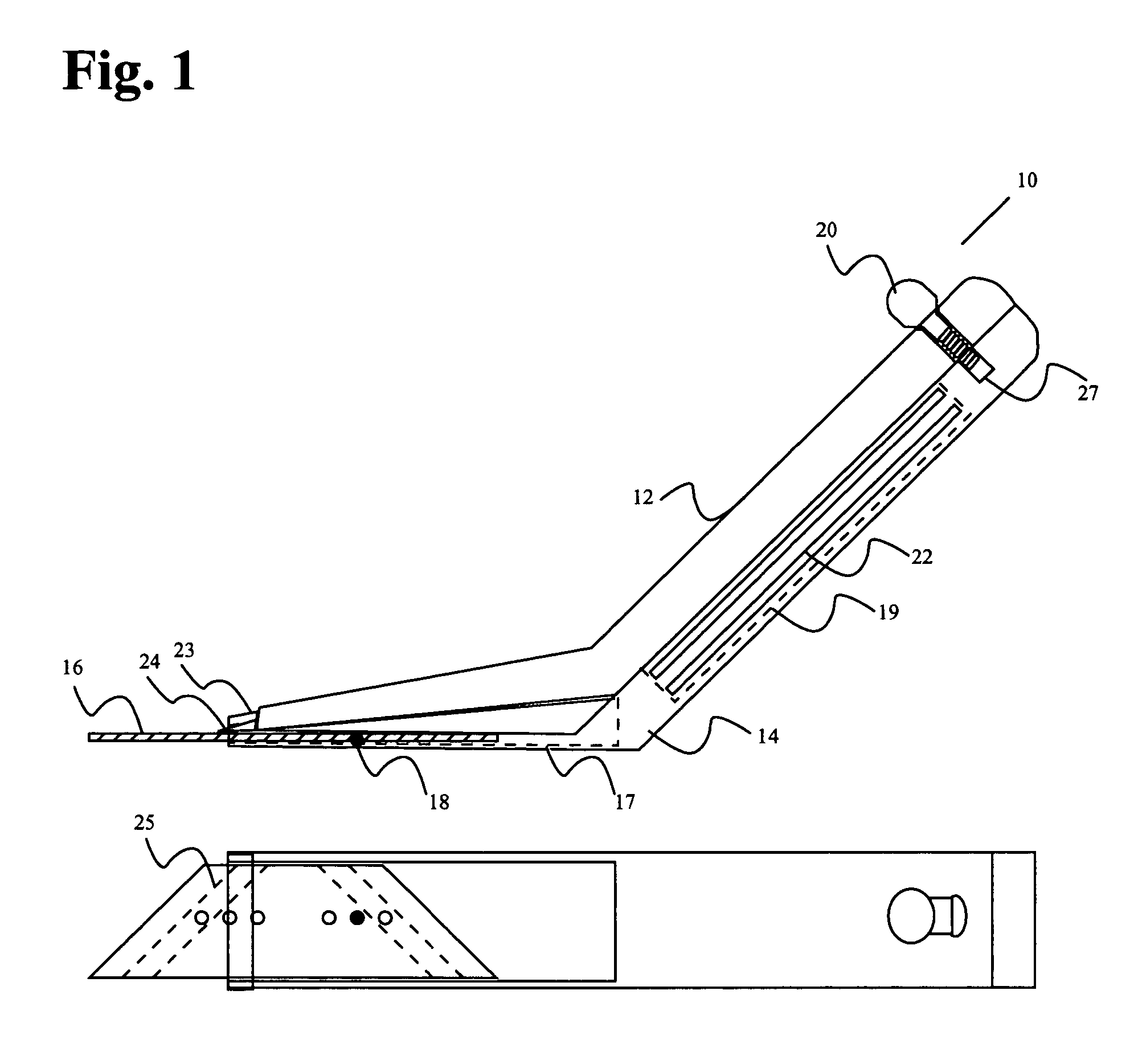 Utility knife for glaziers