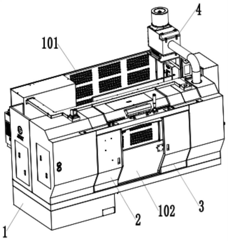 Super-bright surface hub machining machine tool protection device