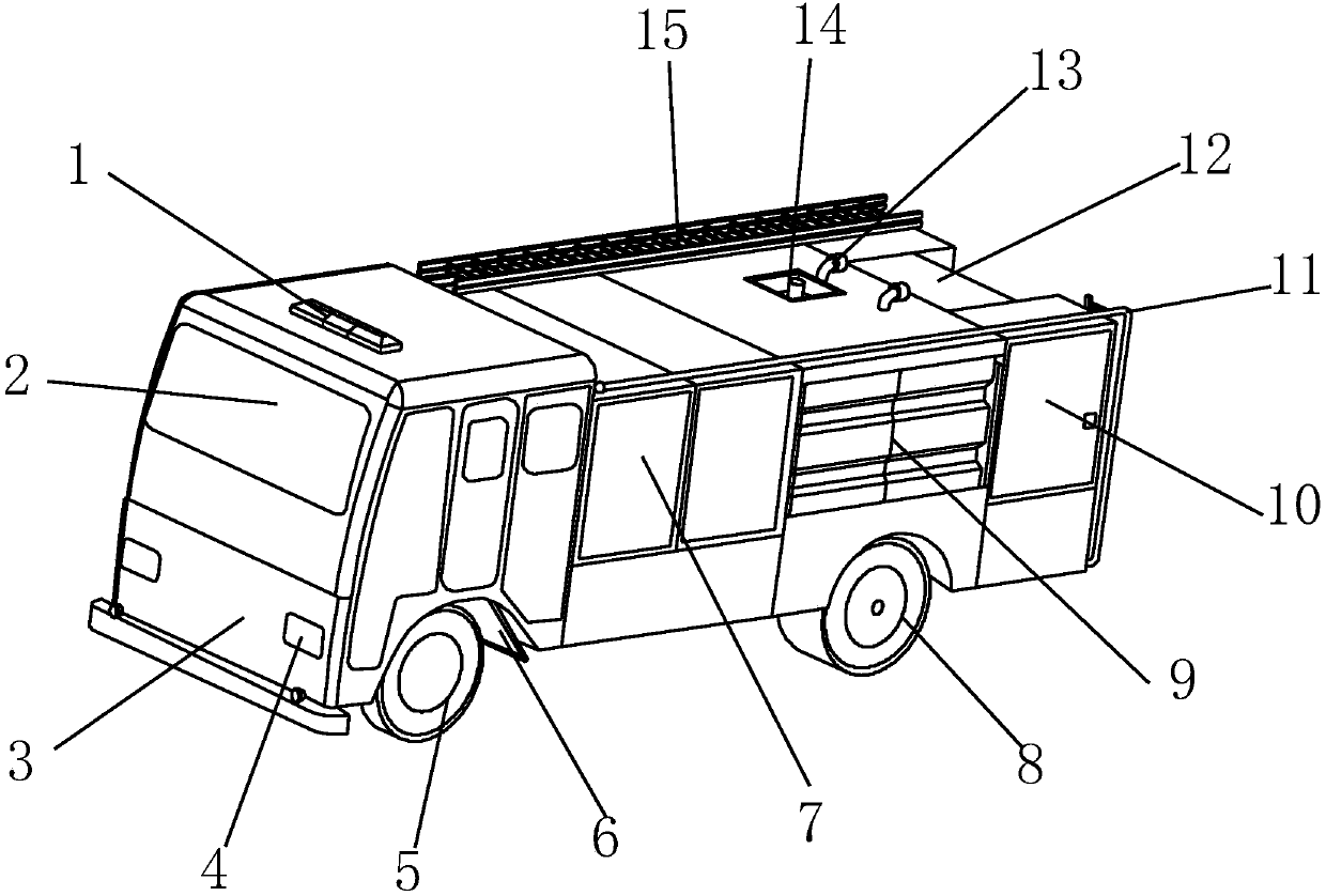 Quick fire fighting unit for highways