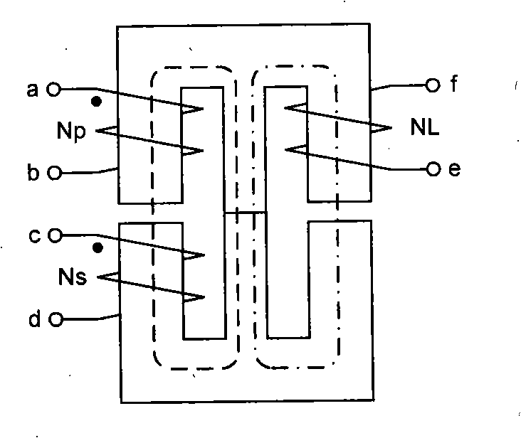 Magnetic component integrated active clamp positive and negative laser converter