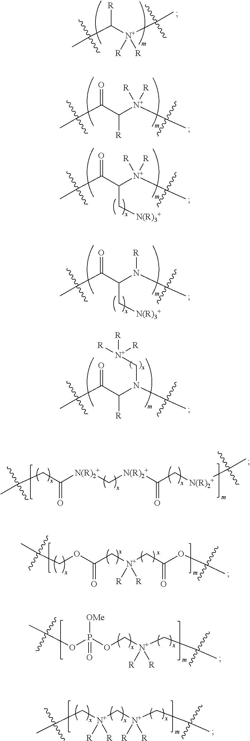 Ionic polymers comprising fluorescent or colored reporter groups