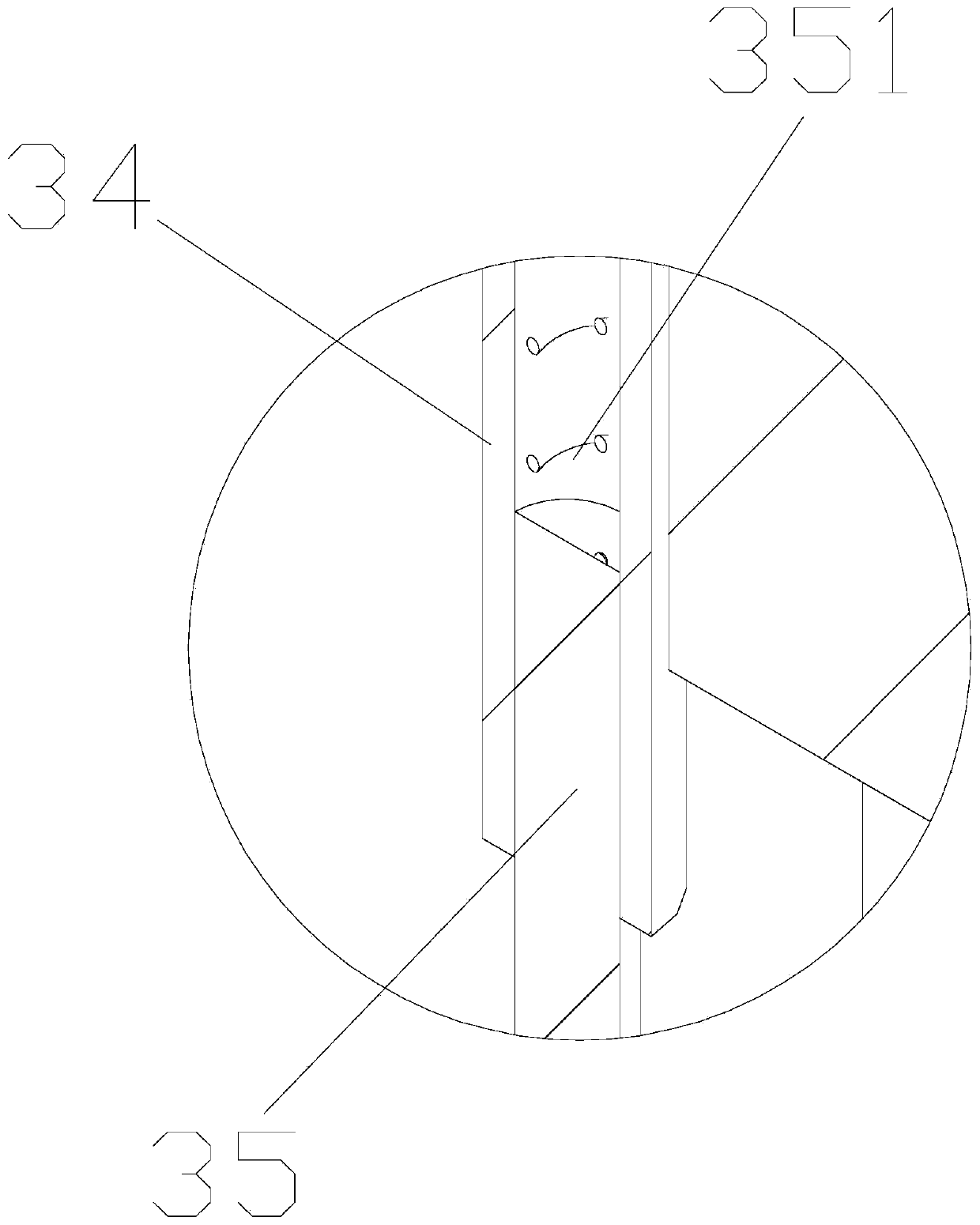 Lampshade punching device used for lighting equipment processing