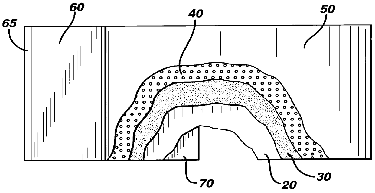 Tricot-like pouch for the delivery of topical drugs and cosmetics