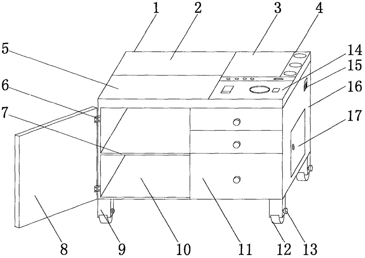 Practical training experiment bench for physics teaching