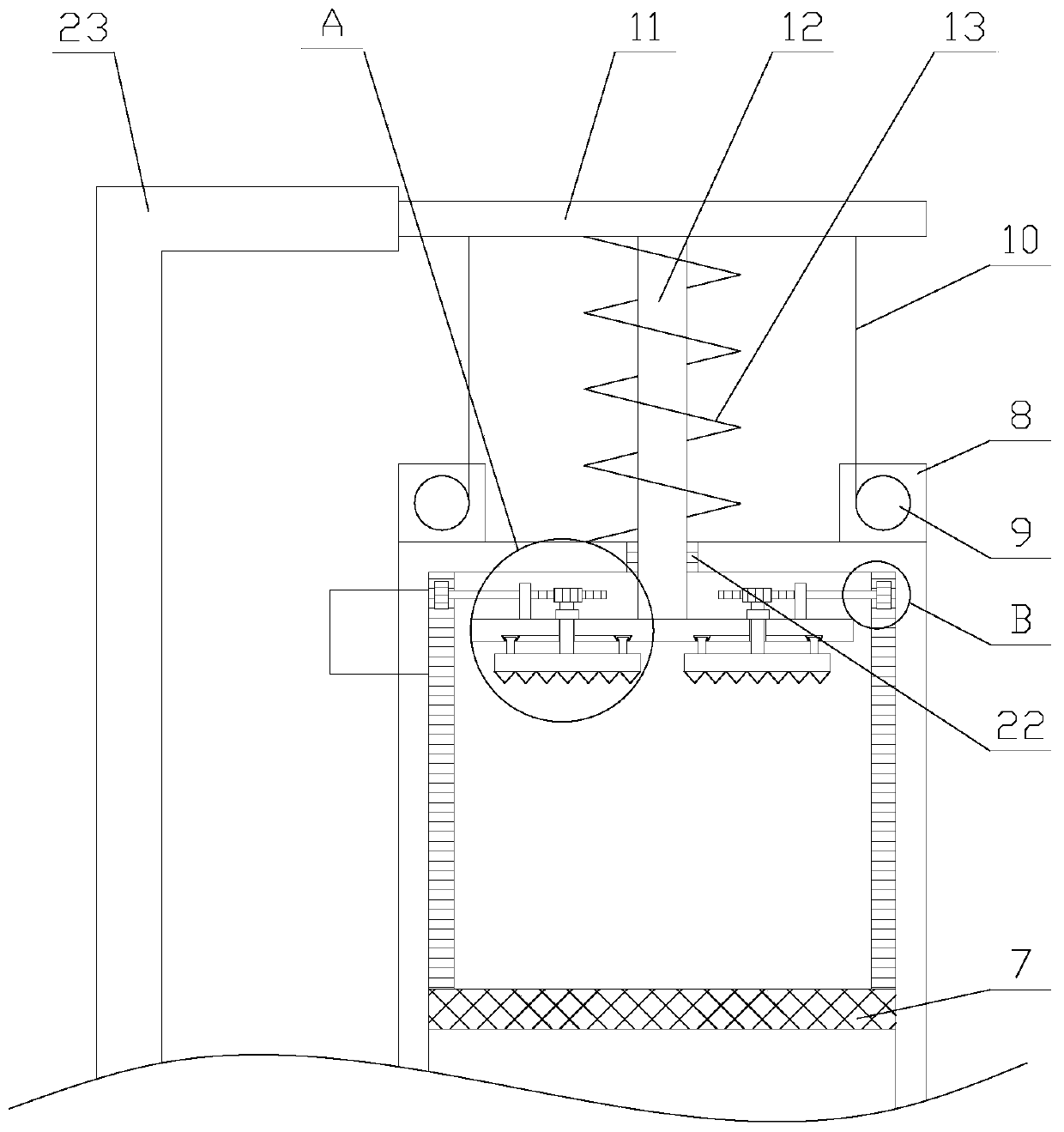 Sufficient-combustion boiler with grinding function for power generation