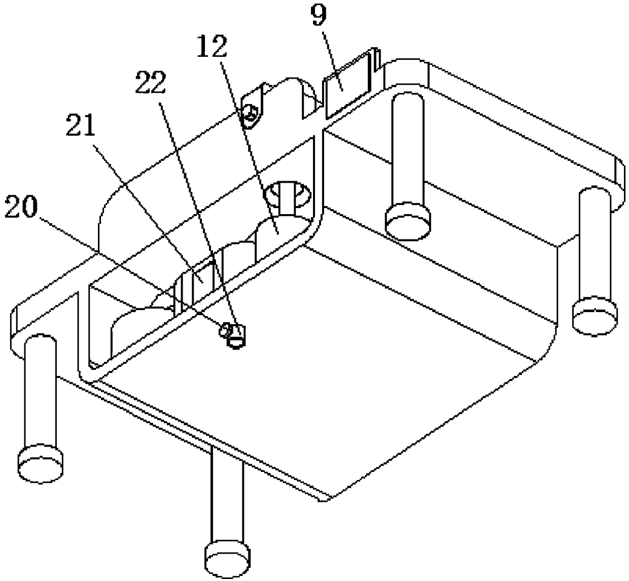 Chest drainage nursing device used for department of thoracic surgery