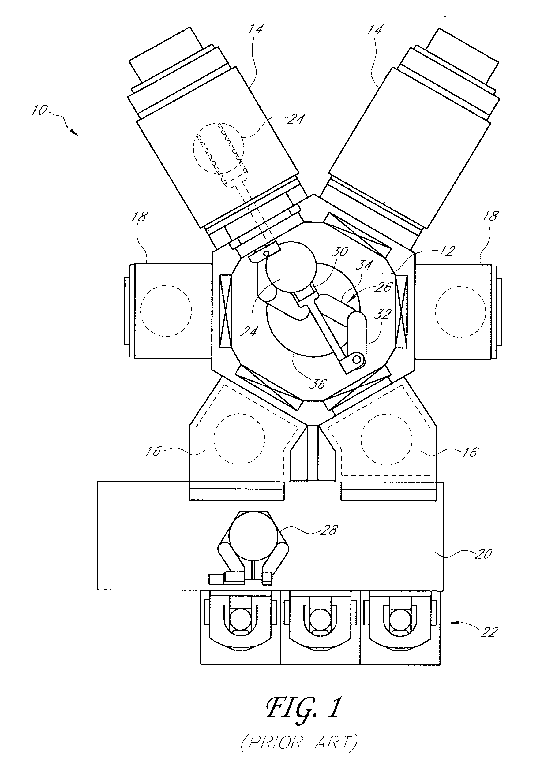 Position sensor system for substrate transfer robot