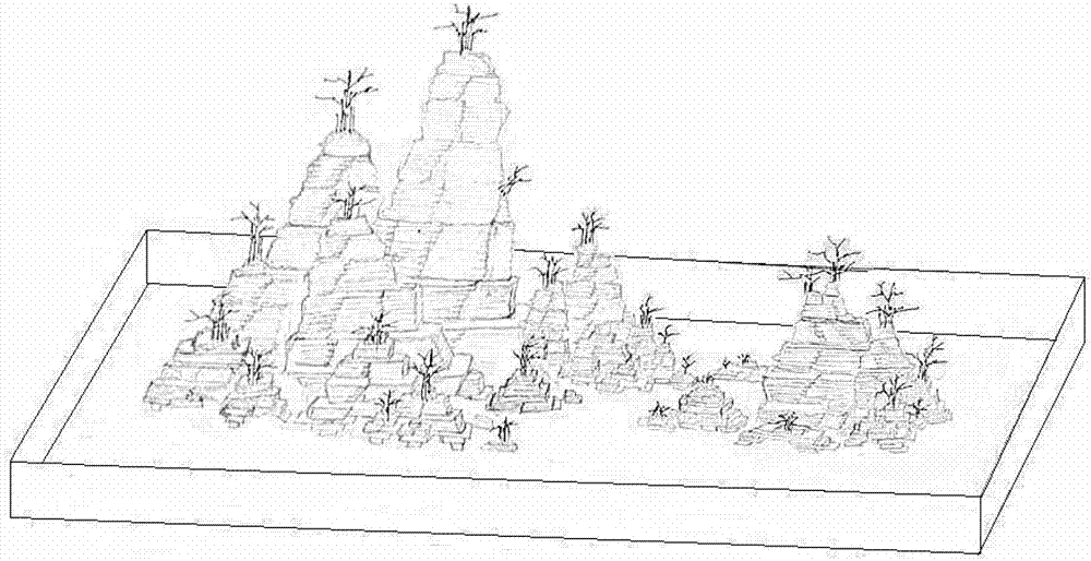 Potted-landscape artistic forming method for Lagerstroemia trees in Lythraceae