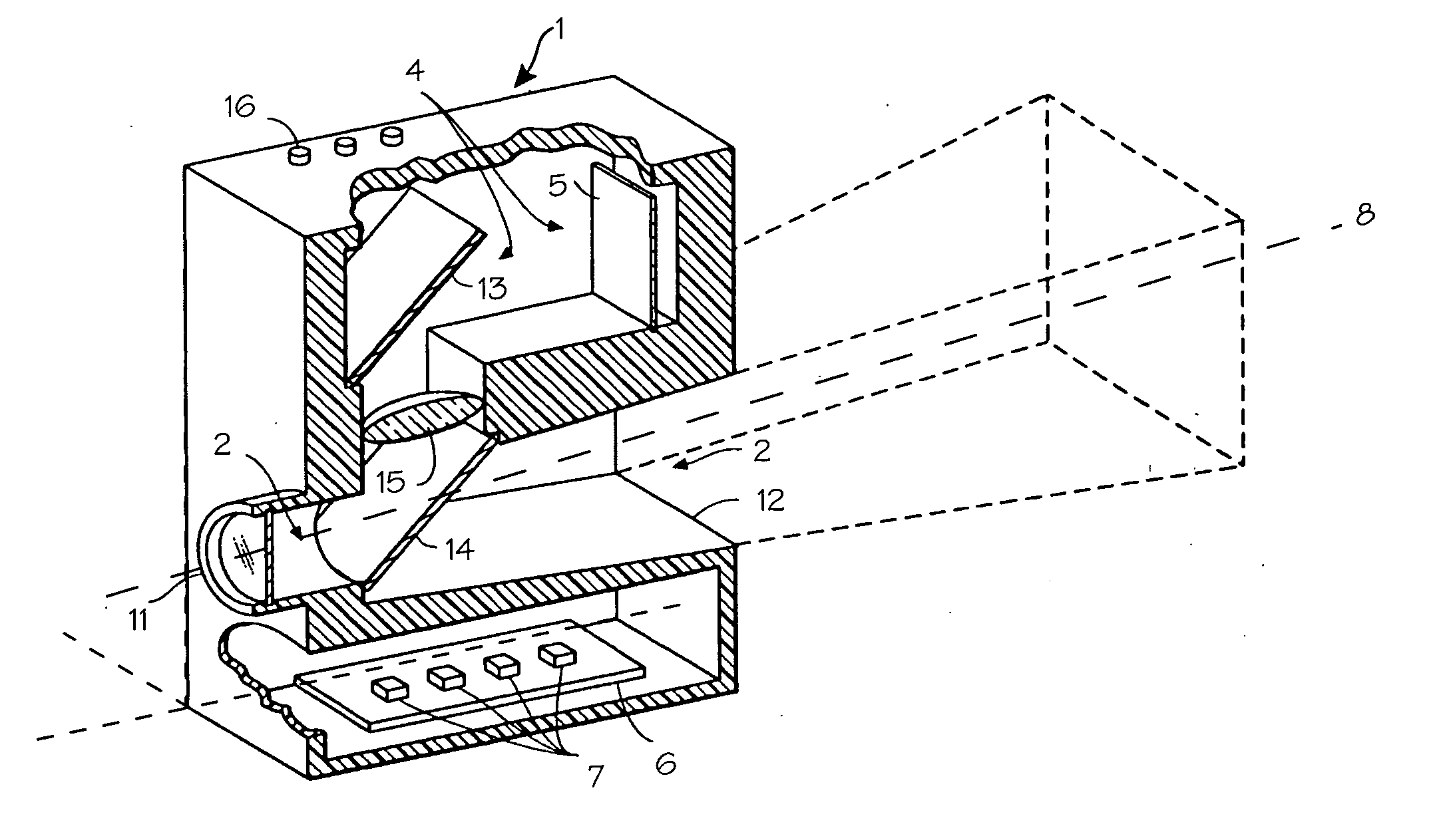 Viewing and display apparatus