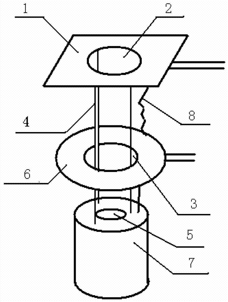 A weaving point stacking thread detection machine