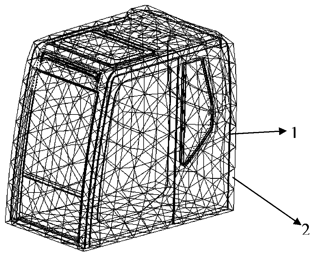 Cab design method based on cab sound reduction index analysis