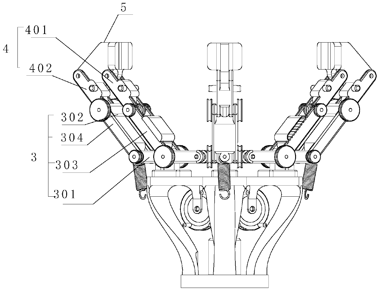 Robot end dexterous underactuated bionic gripper