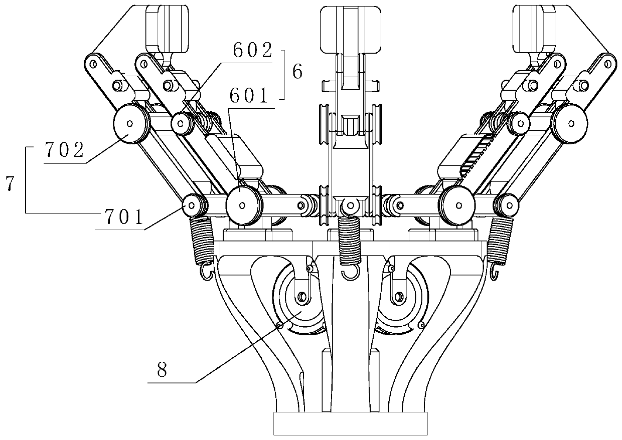 Robot end dexterous underactuated bionic gripper