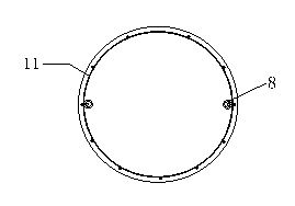 Grouting guide pipe restraint ring mounting structure and method for mounting grouting guide pipes by using restraint rings