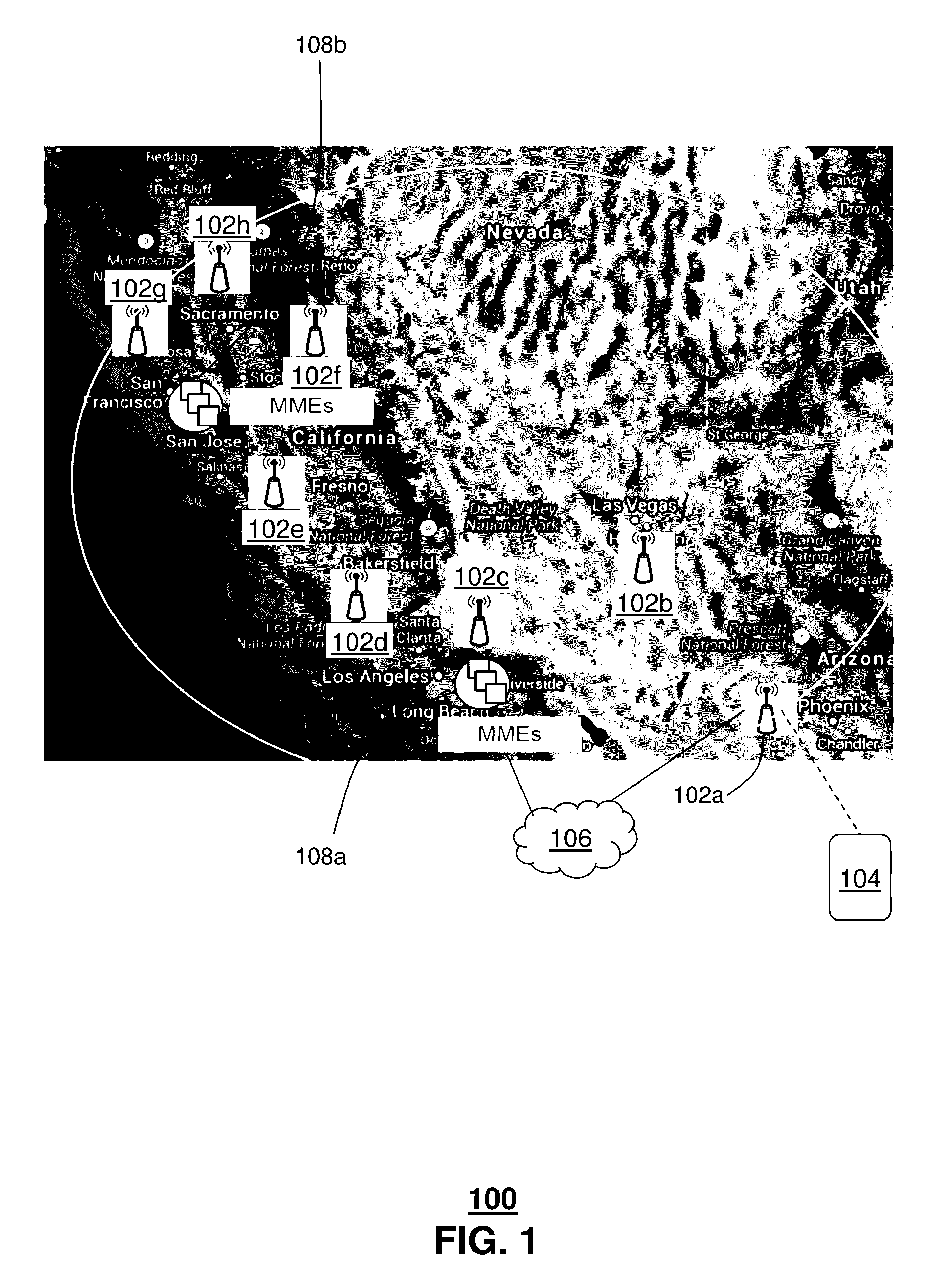 Proximity based sub-pooling of network devices in mobile wireless networks