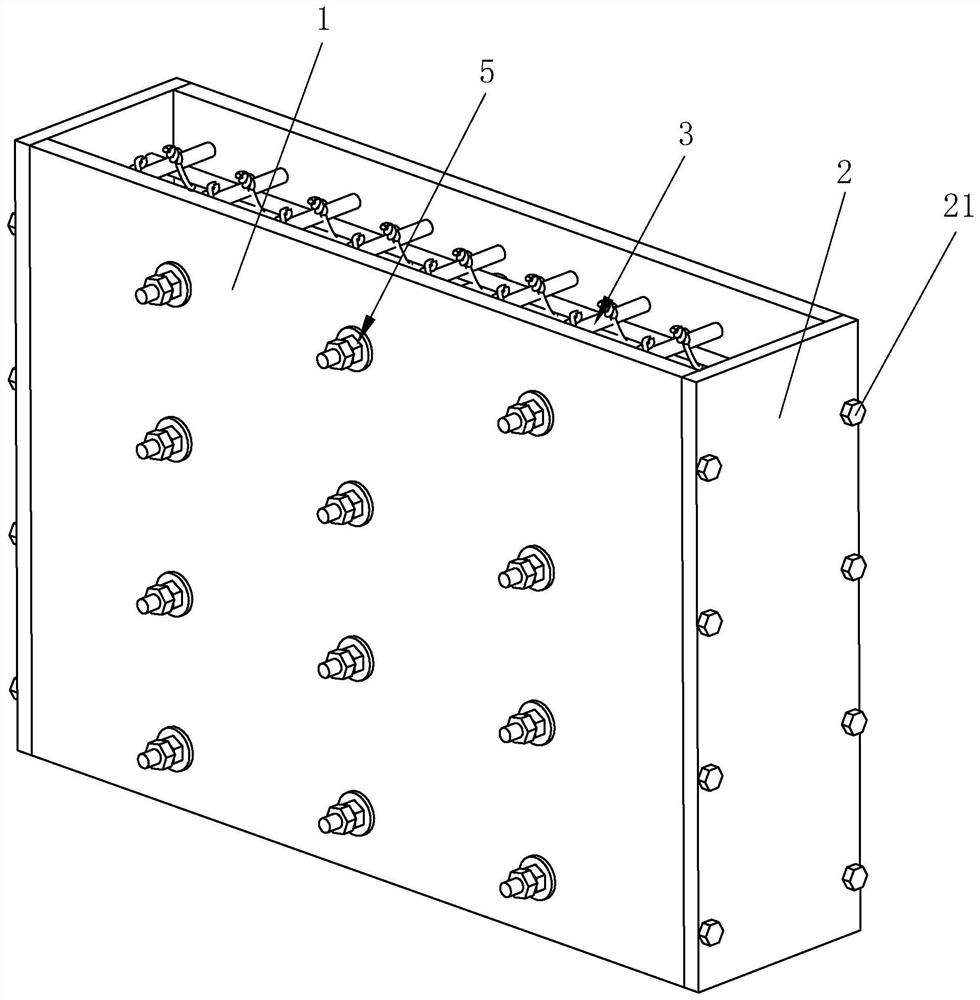 Reinforced concrete retaining wall mold and mounting method thereof