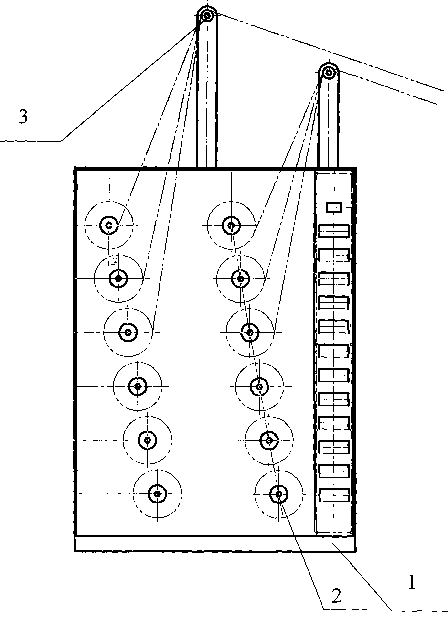 Carbon fiber silk supplying machine