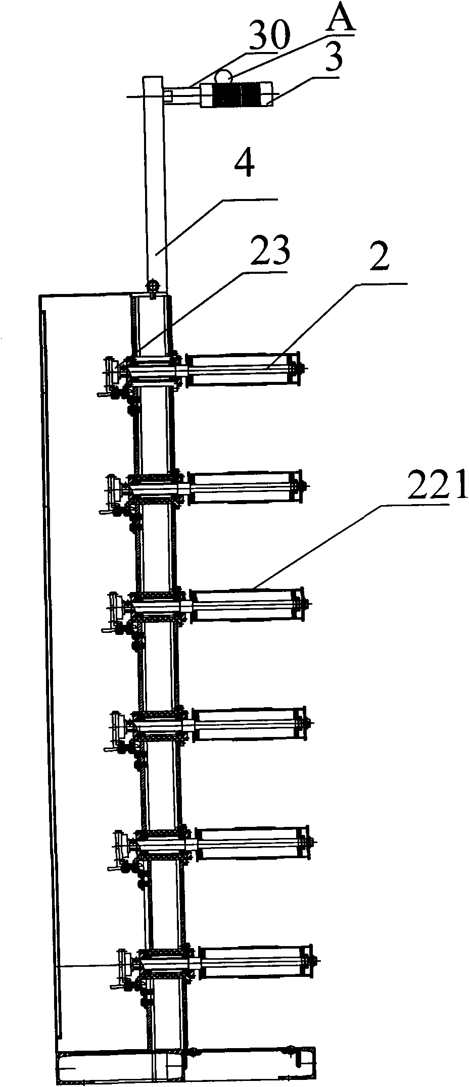 Carbon fiber silk supplying machine