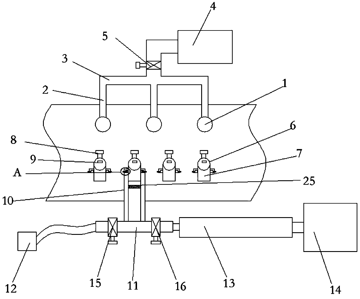 Top-pressing and bottom-discharging extraction method for crossing hole of steeply inclined coal seam