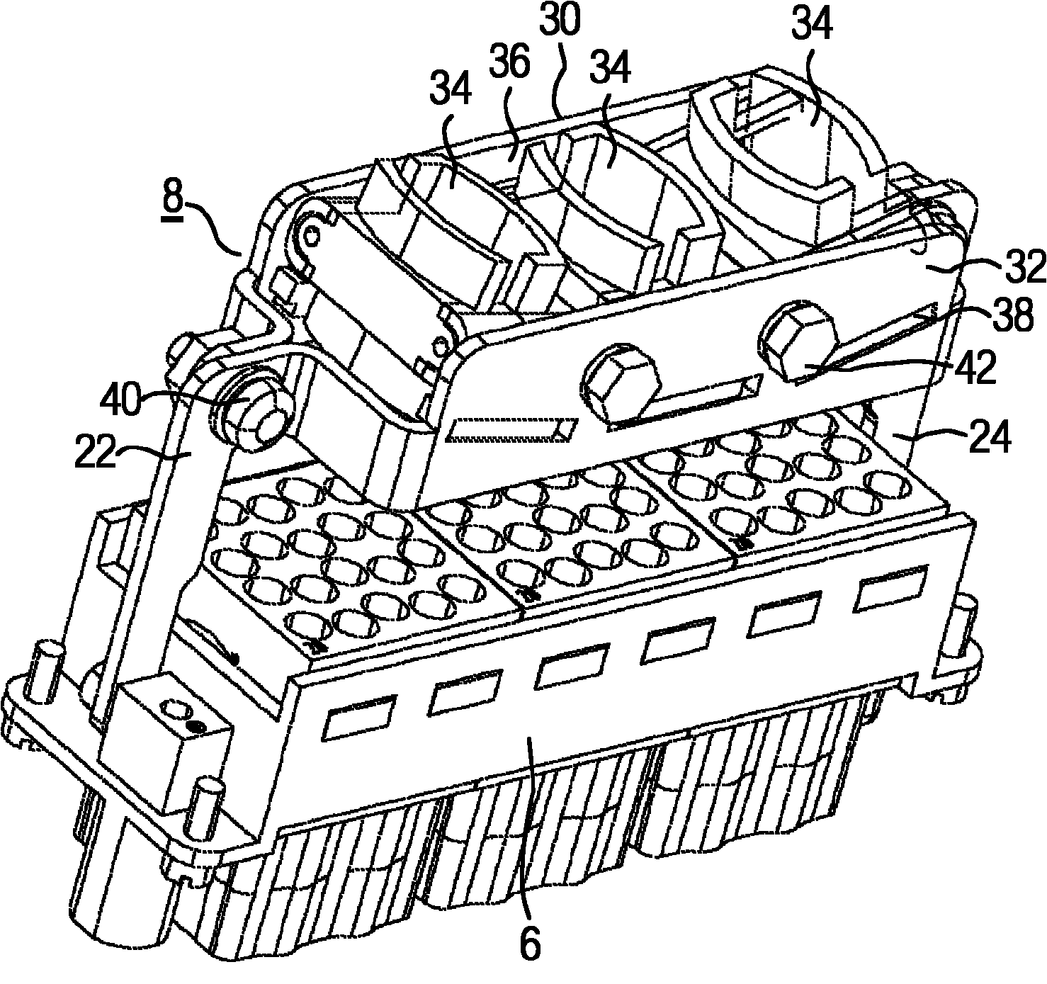 Plug of a plug-type connector