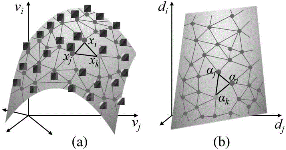 Image video scene content conformal mapping sparse representation method