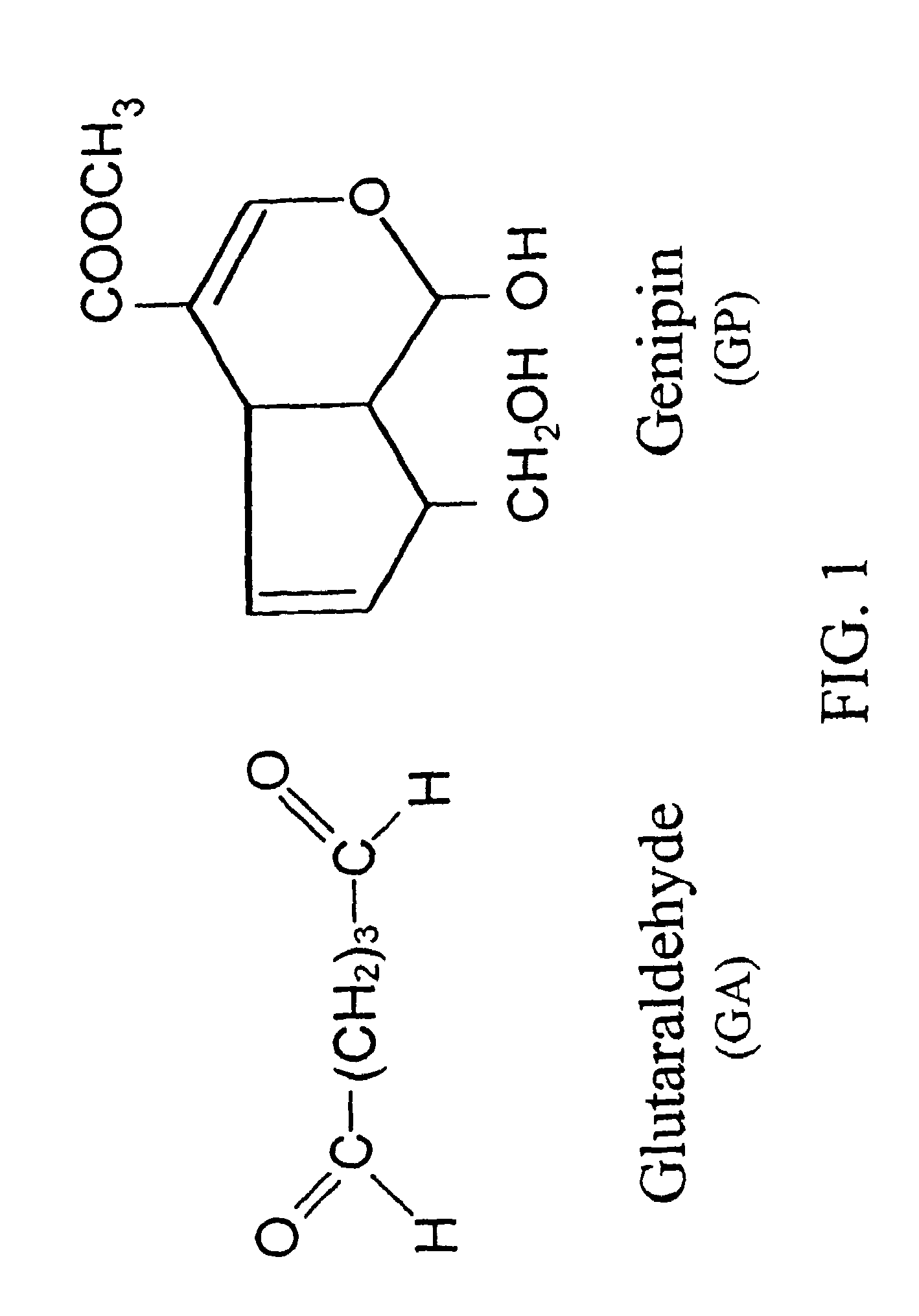 Drug-eluting stent having collagen drug carrier chemically treated with genipin