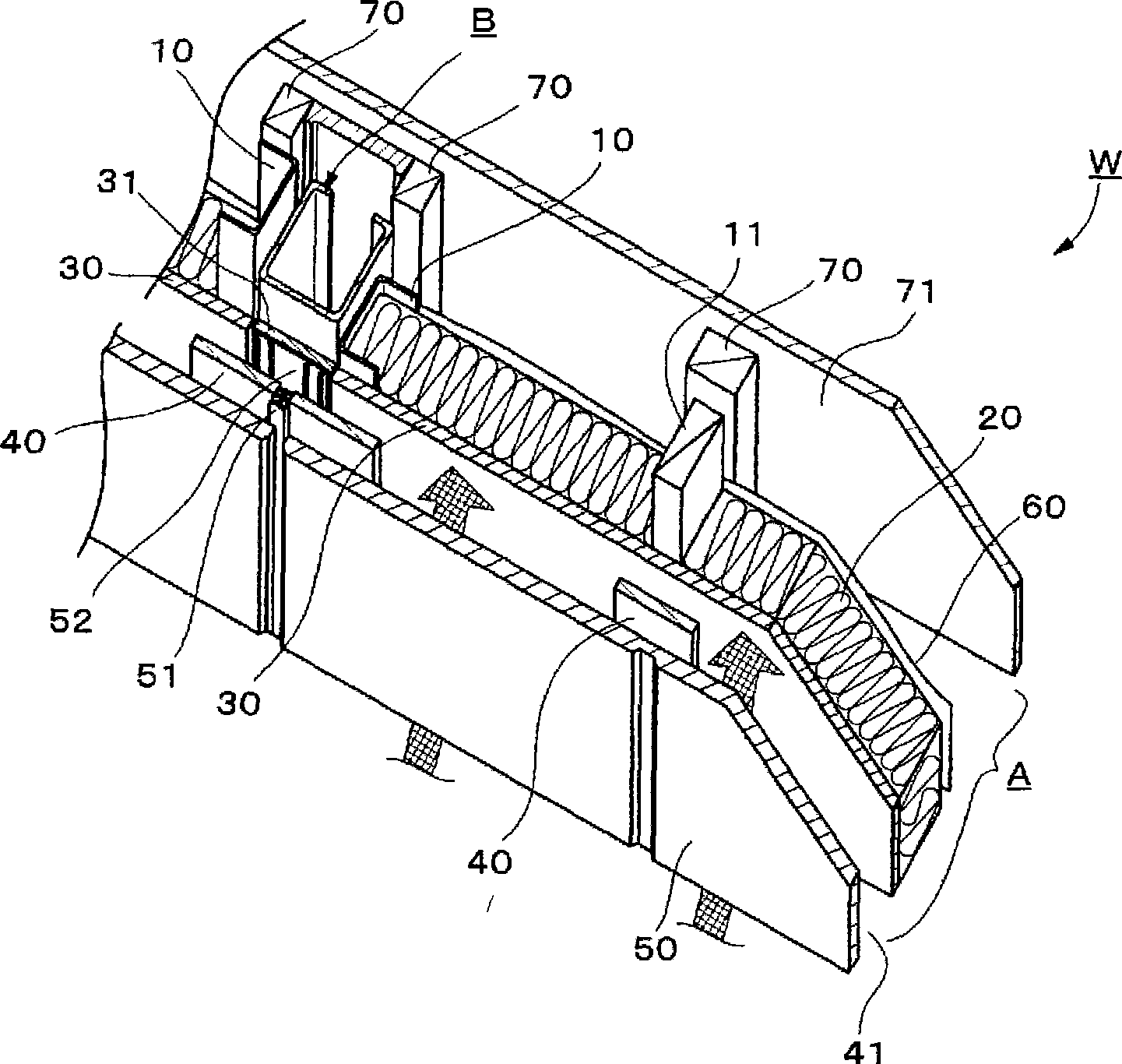 Exterior wall body