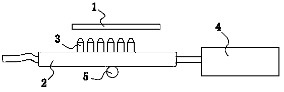 Grille machine cleaning device