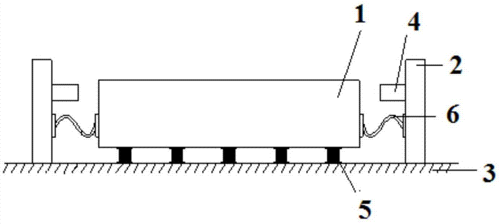 Vibration reducing and isolating system with limiting devices and installing and arranging method thereof