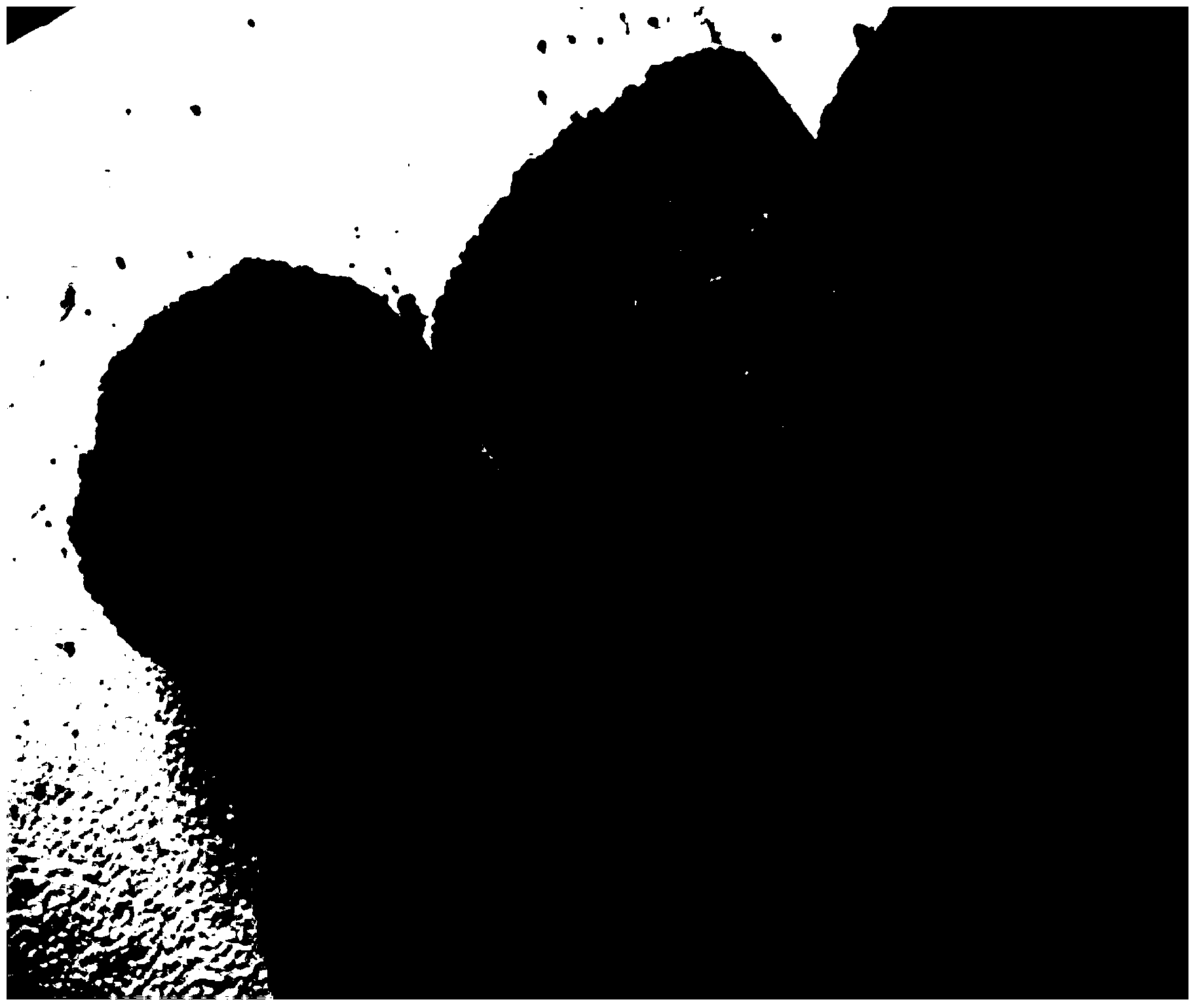 Binding material for bituminous concrete base-surfaces and preparation method thereof