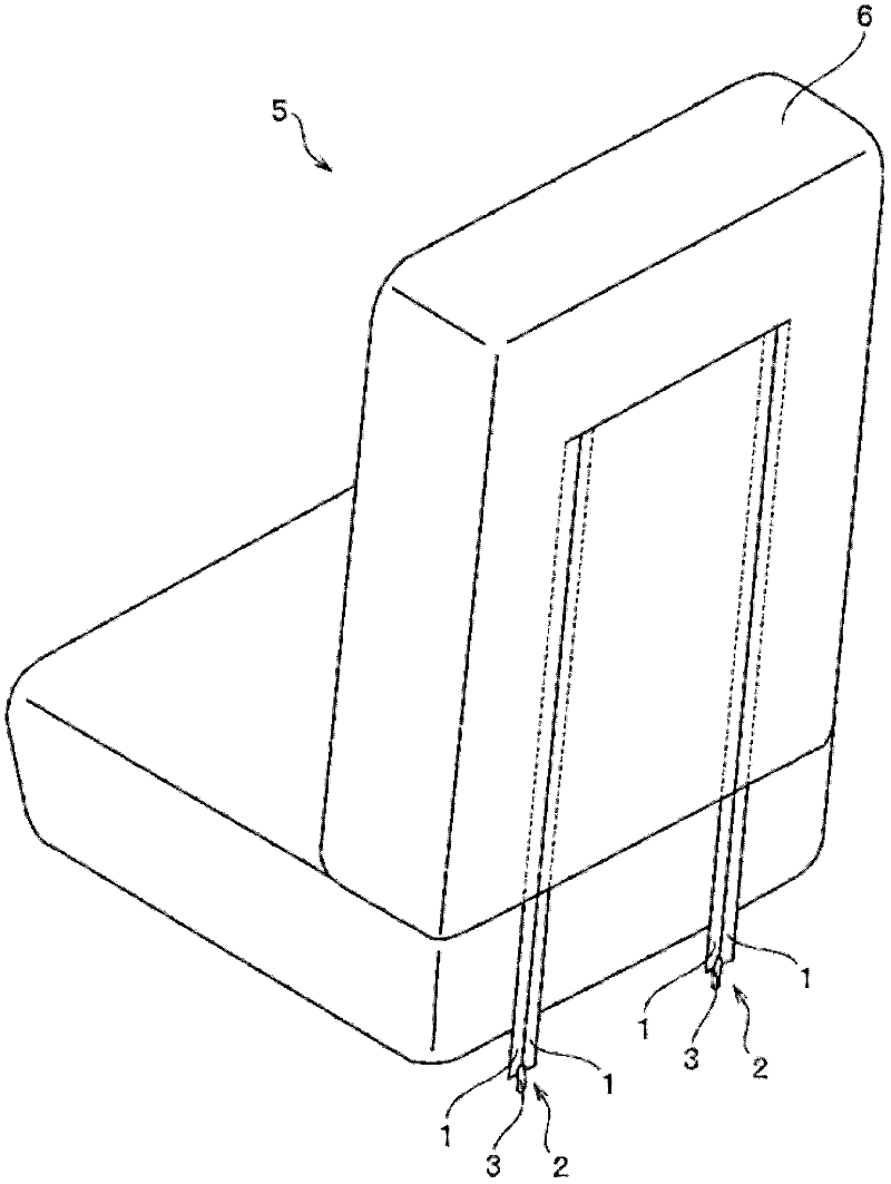 Fastener stringer for concealed slide fastener