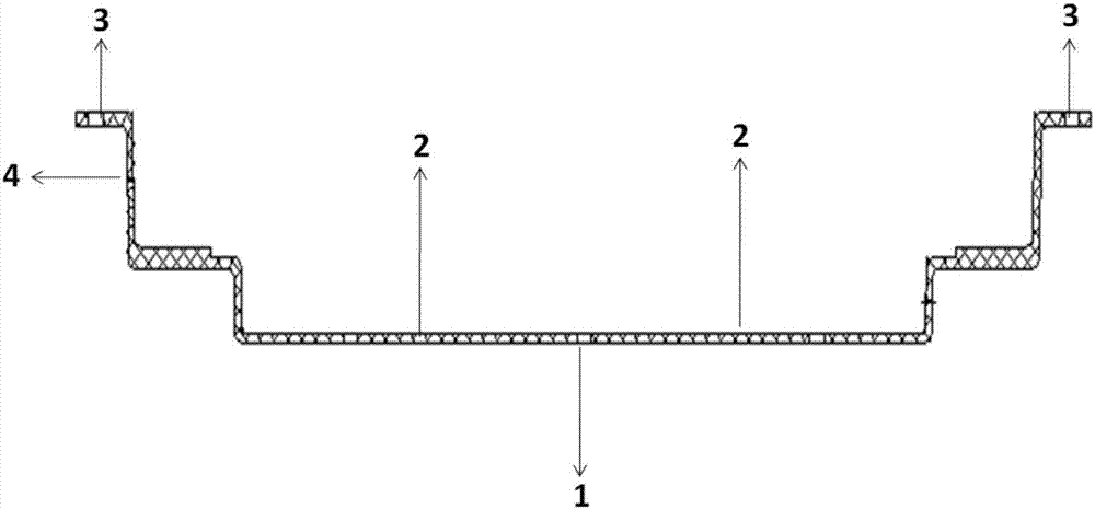 Integrated antenna shell for Mars exploration landing rover and preparation method thereof