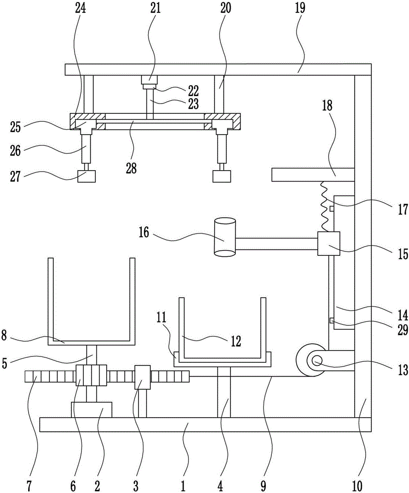 Quick rust removal device for iron rod