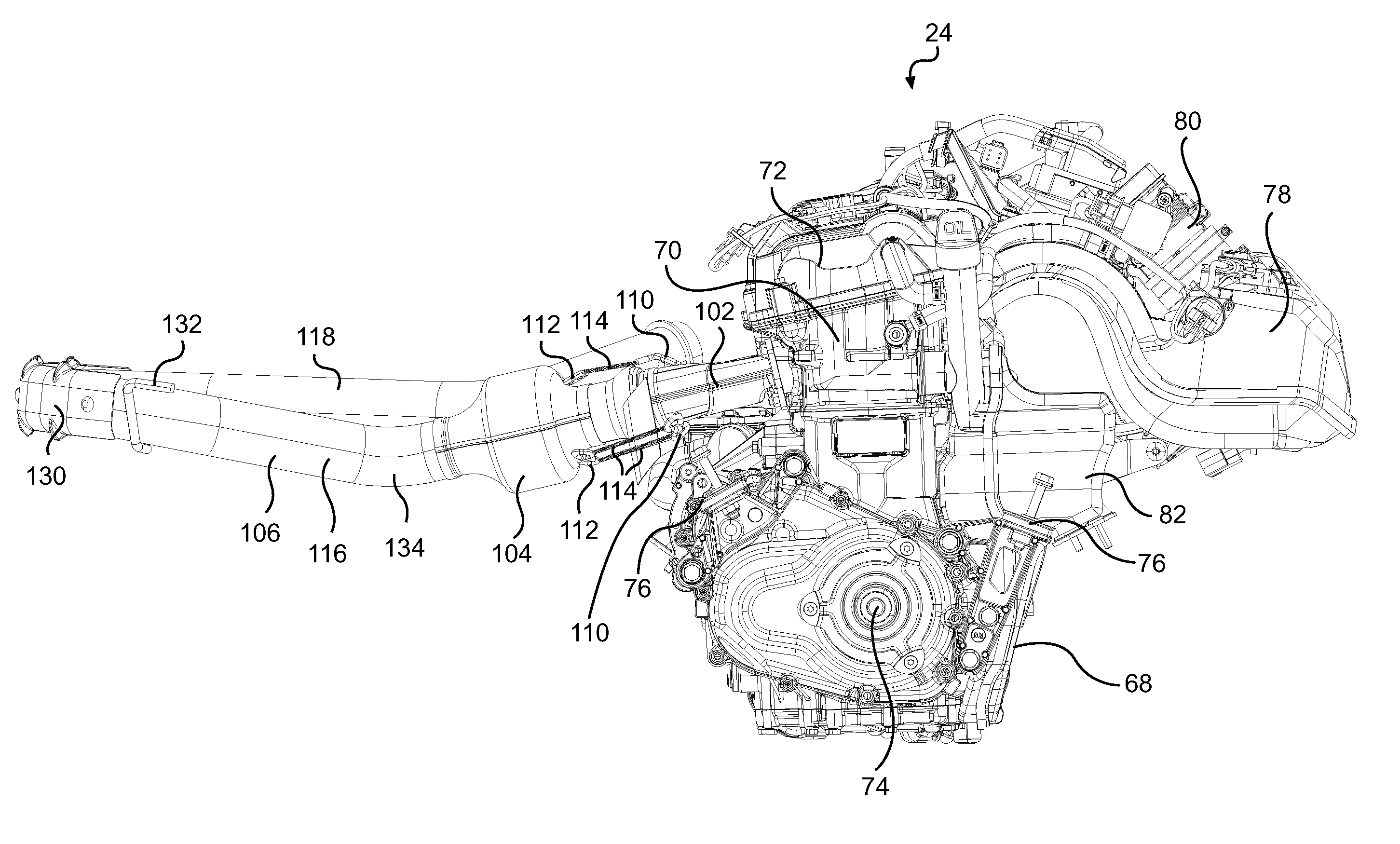 Snowmobile Exhaust System