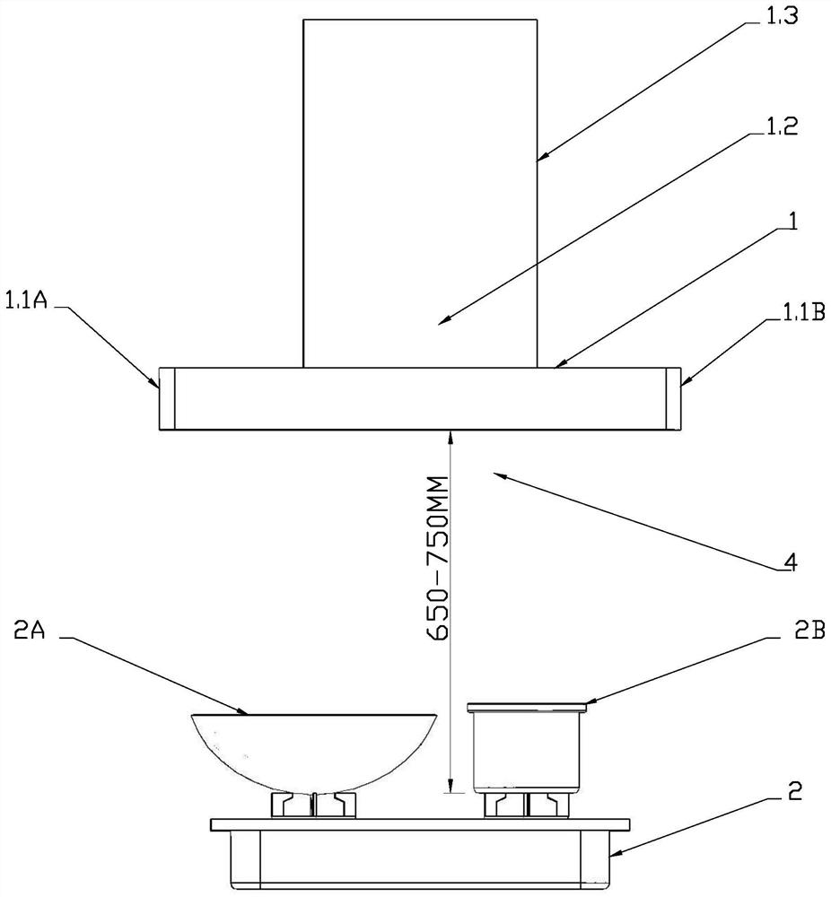 Air suction adjusting device of kitchen range hood