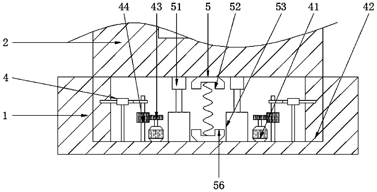 A shock absorbing device for a three-axis CNC intelligent forming machine tool