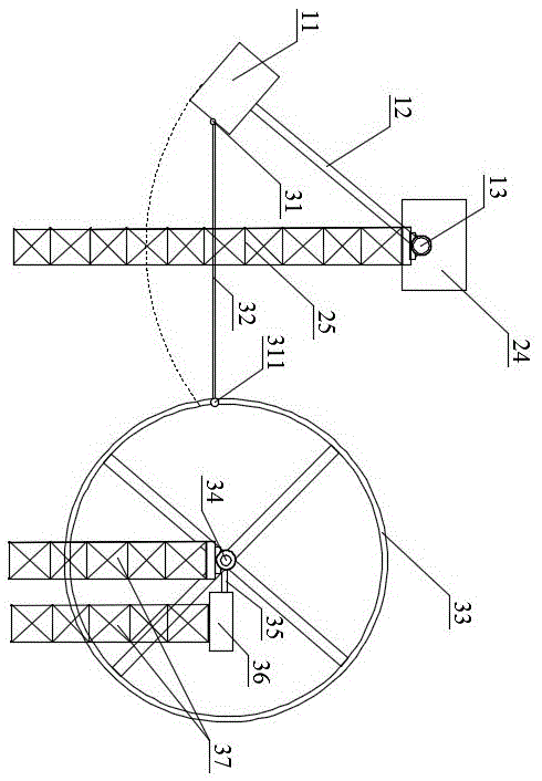 Mechanical gravity swing arm power generation method