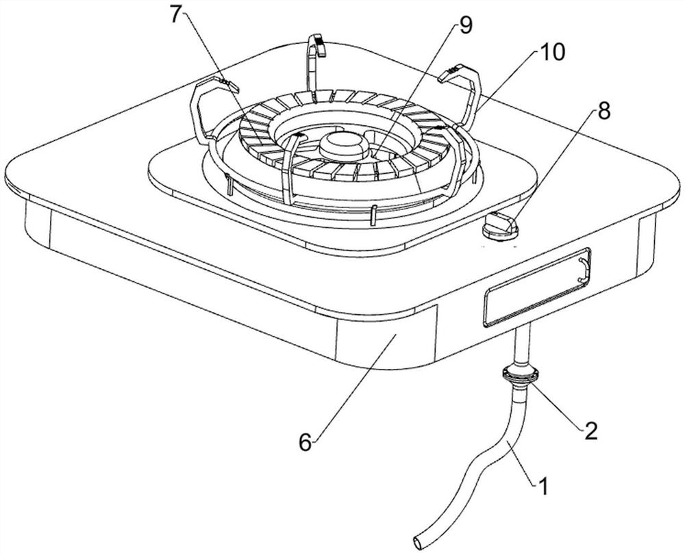 High-leg furnace end with uniform gas mixing function