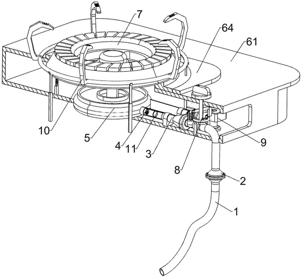 High-leg furnace end with uniform gas mixing function