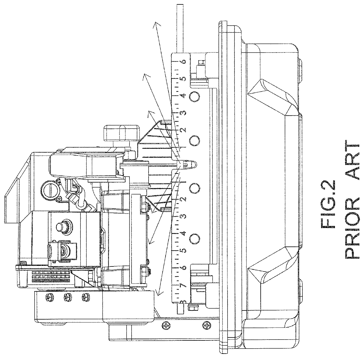 Power saw blade cooling arrangement