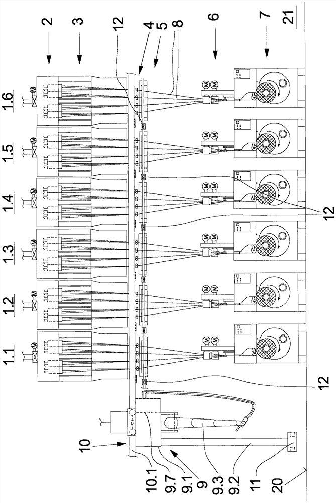 Melt spinning equipment